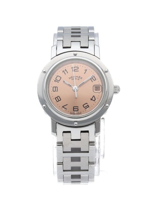 Hermes Clipper Watch SS Pink Polished main image 4